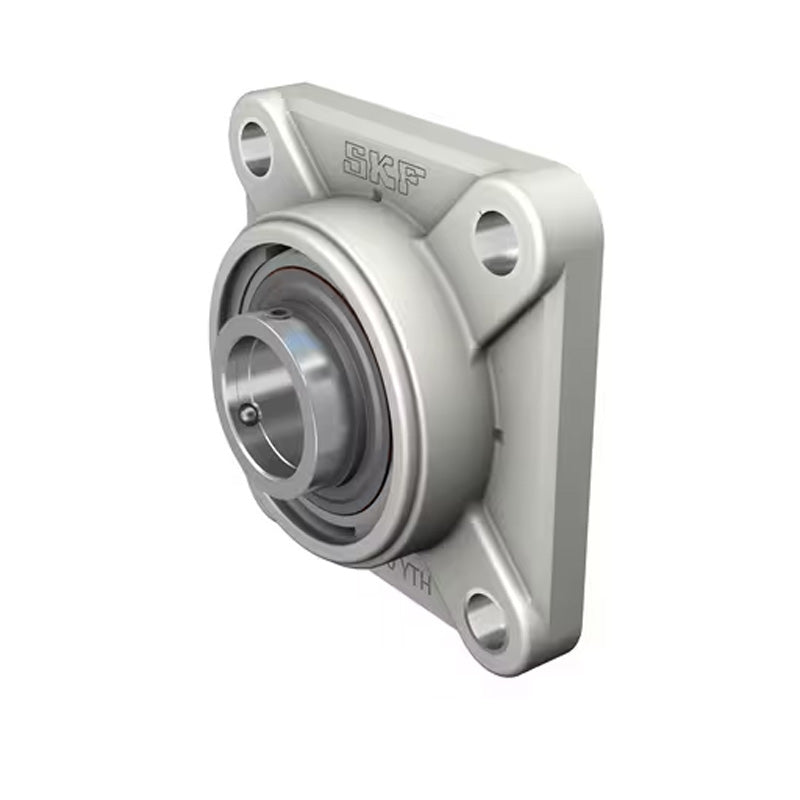 SSBFPL208 Metric Thermo Plastic Four Bolt Square Flange Housing with 40mm Bore Stainless Insert