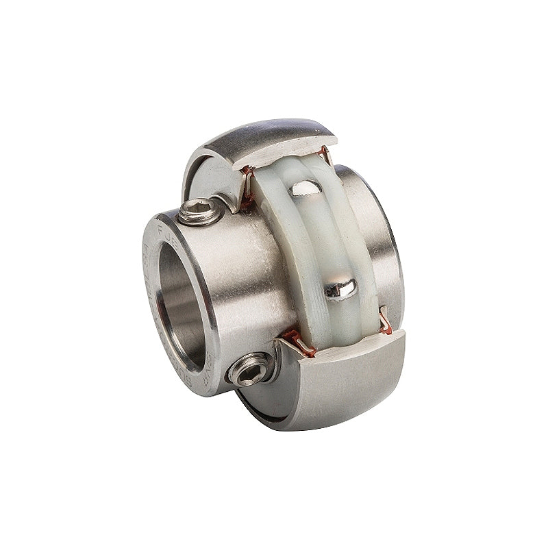 SNR SUC209FG1 Metric Stainless Full Width Spherical Outer Food Safe Bearing Insert 45mm Bore 85mm Outside Diameter - Allow 2-3 Days