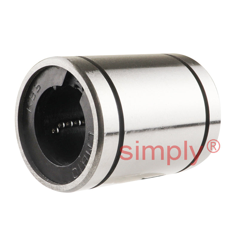SUPER10 Imperial Closed Linear Ball Bushing with Rubber Seals 0.625x1.125x1.5 inch