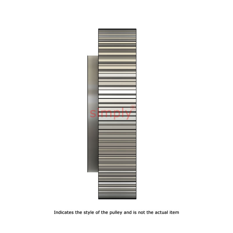 Drive-Flex Aluminium Pilot Bore T10 Timing Pulley 10mm Pitch 48 Tooth for 32mm Wide Belts
