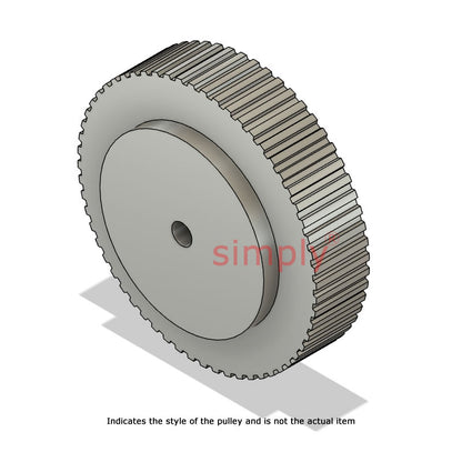 Drive-Flex Aluminium Pilot Bore T5 Timing Pulley 5mm Pitch 60 Tooth for 10mm Wide Belts