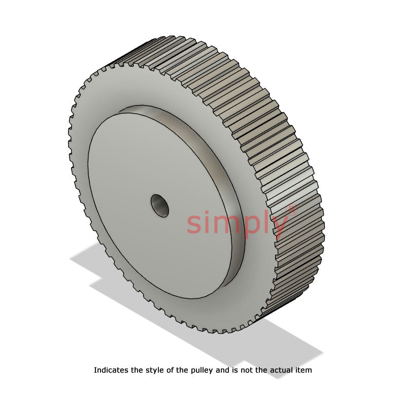 Drive-Flex Aluminium Pilot Bore AT10 Timing Pulley 10mm Pitch 48 Tooth for 25mm Wide Belts - Overall Width 40mm