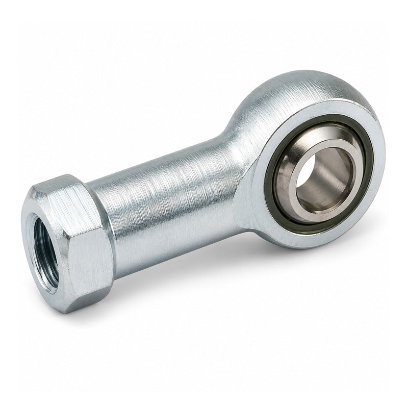 ISB TSFL12RB Left Hand Maintenance Required Steel/Steel Plain Female Rod End M12 Thread