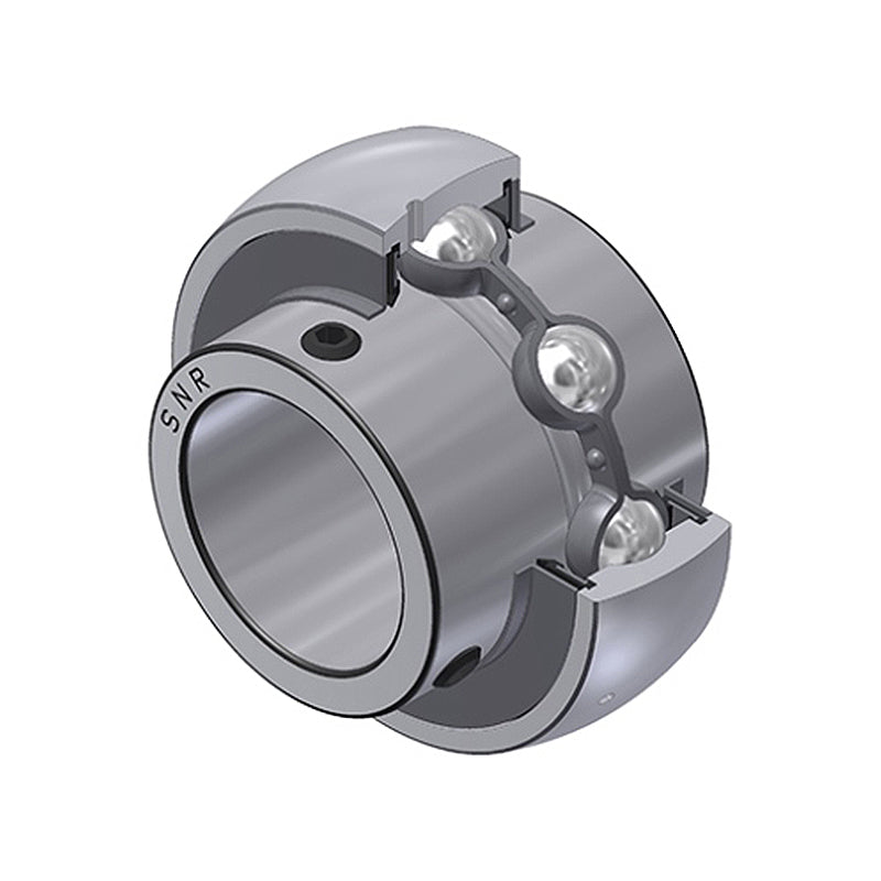 SNR UC205-15G2T04 Imperial Full Width Spherical Outer Low Temp Bearing Insert 15/16 inch Bore 52mm Outside Diameter with Grub Screws - Allow 2-3 Days