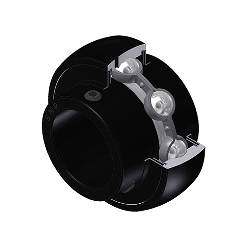 SNR UC210G2T20 Metric Full Width Spherical Outer High Temp Bearing Insert 50mm Bore 90mm Outside Diameter with Grub Screws - Allow 2-3 Days