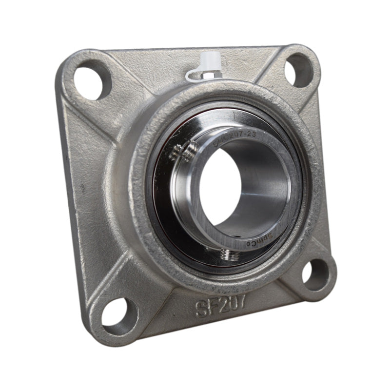 SSUCF205-15 Imperial Four Bolt Square Stainless Steel Flange Housing with 15/16 inch Bore Stainless Insert