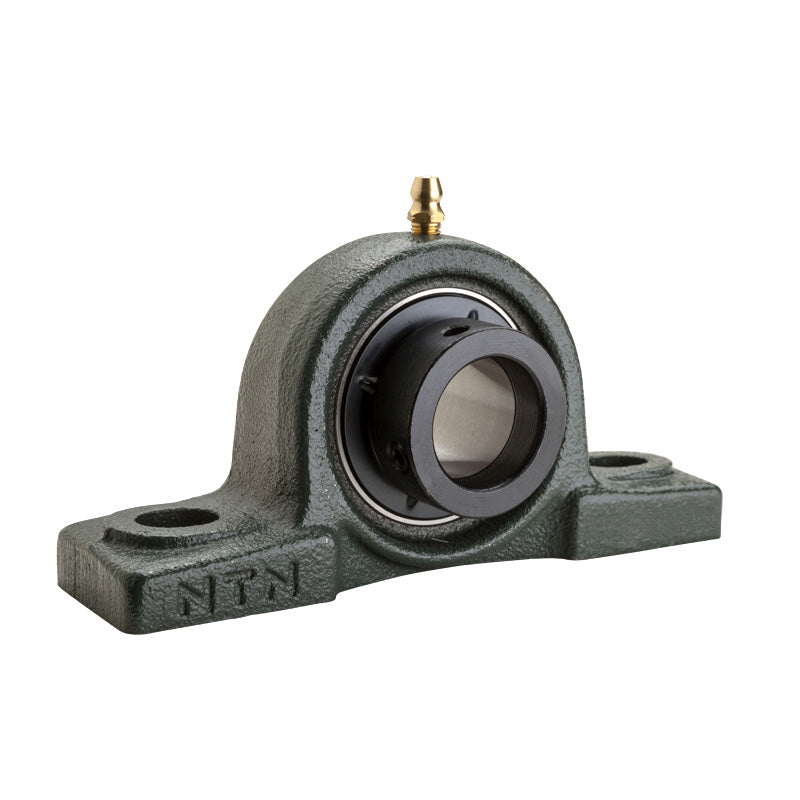 NTN UELP205D1W3 Metric Cast Iron Two Bolt Pillow / Plummer Block Housing with 25mm Eccentric Collar Insert - Allow 2-3 Days