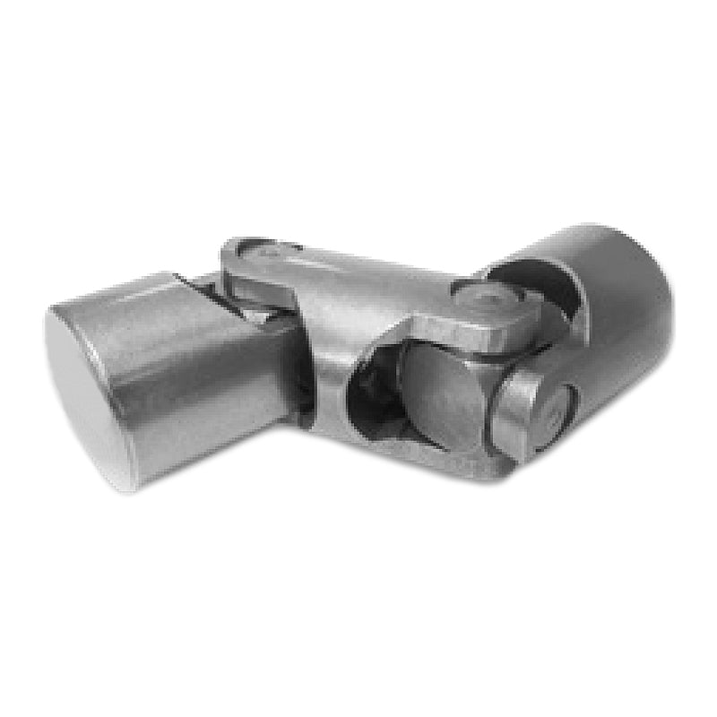 Branded UJDPL25XSOL Steel Unbored Long Universal Double Joint with Plain Bearing and Solid Ends 25x123mm
