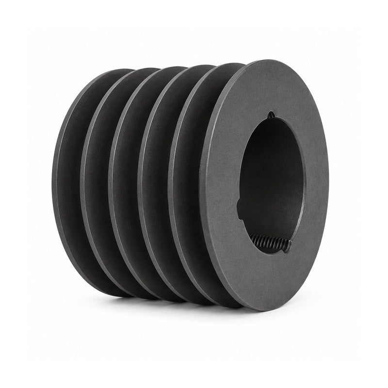 PowerDrive 250X5SPZ 250mm Pitch Diameter SPZ Section Tapered Locking Bush Type Pulley with 5 Grooves (Bush not Incl.) - Allow 2-3 Days