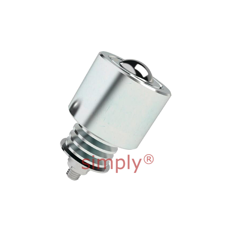 High Capacity External Spring Loaded Ball Transfer Unit with 38.1mm Steel Ball - Load Capacity 227kg - Allow 2-3 Days