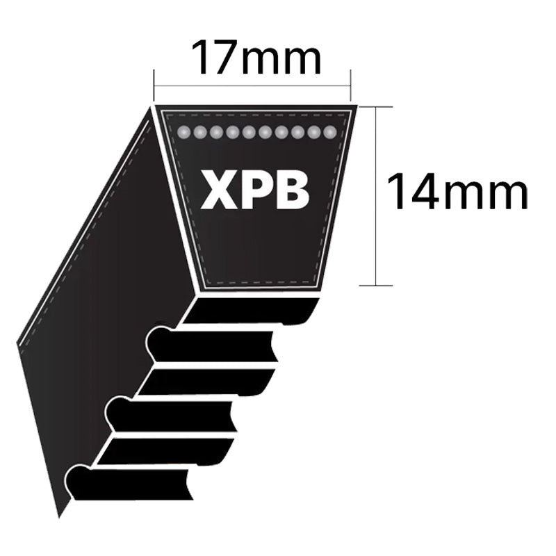 XPB4815 Gates Quad Power 4 XPB-Section Cogged V-Belt (Uniset Match)