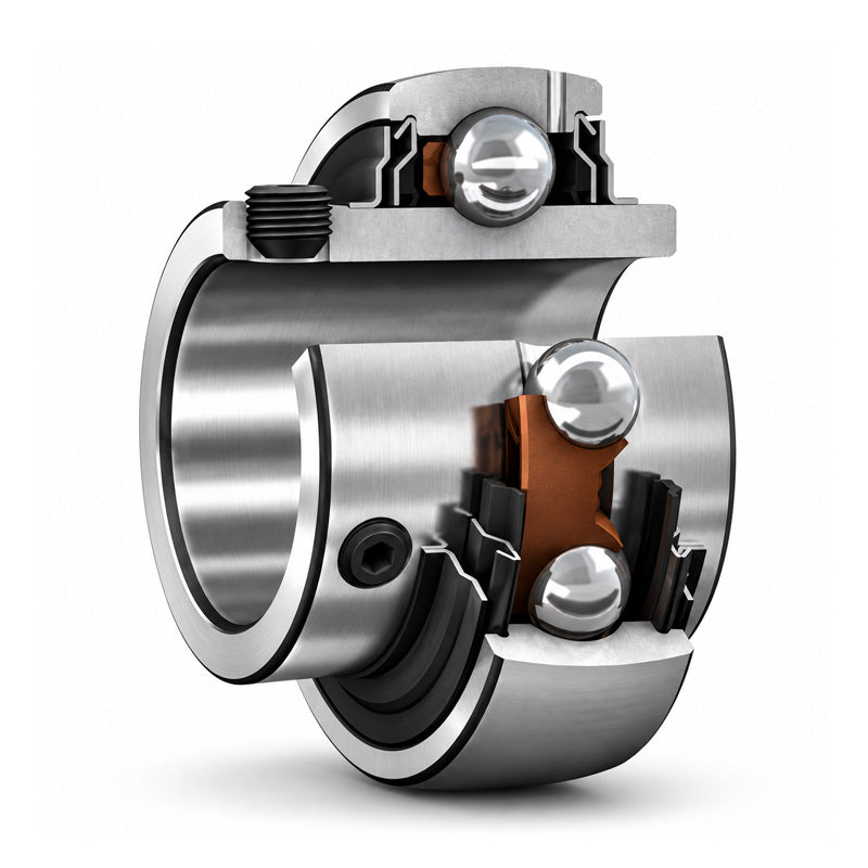 SKF YAR212-203-2F Grub Screw Type Bearing Insert 2-3/16 inch Bore 110mm Outside Diameter
